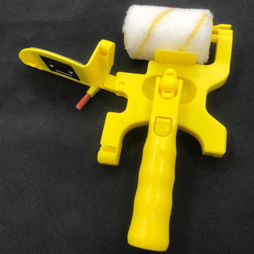 Greatby Paint Edger Roller Brushmultifunctional Hand-held Clean-Cut Paint Edger Roller Brush Portable Tool Kit Rexroth Pole Mountable Paint Edger - Image 4