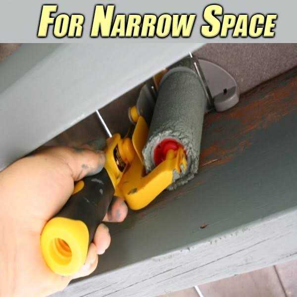 Greatby Paint Edger Roller Brushmultifunctional Hand-held Clean-Cut Paint Edger Roller Brush Portable Tool Kit Rexroth Pole Mountable Paint Edger - Image 5