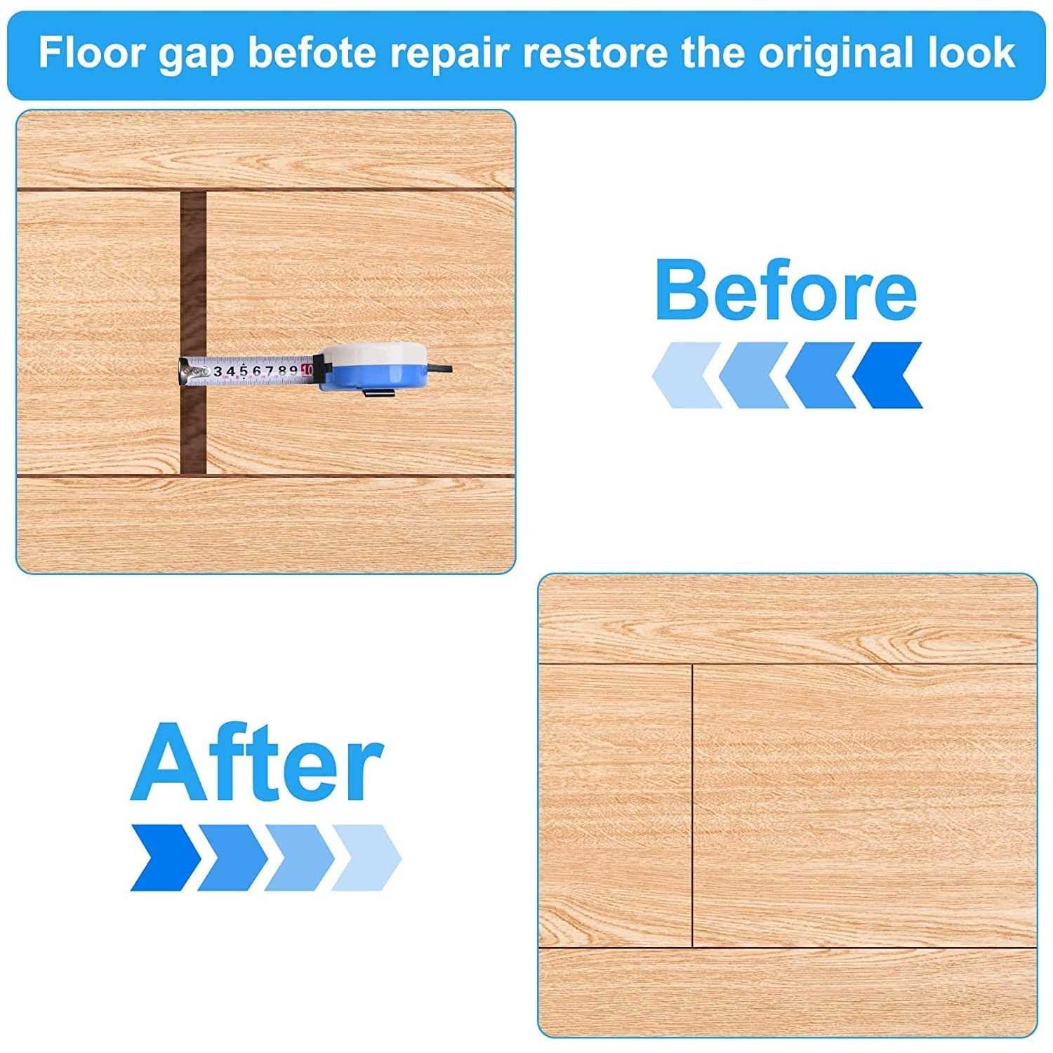 FCHO Floor Gap Fixer Tool for Laminate Floor Gap Repair Include Suction Cup and Mallet - Image 5