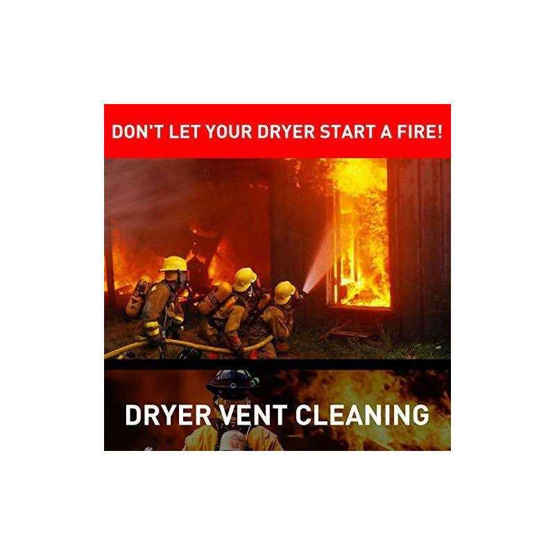 Holikme 40 Feet Dryer Vent Cleaner Kit Flexible Lint Brush with Drill - Image 5