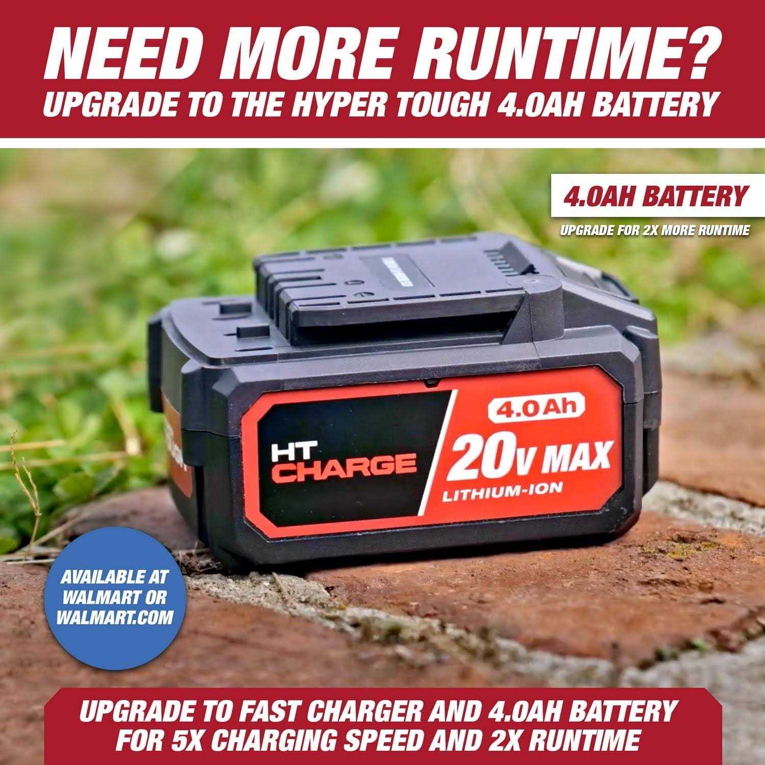 Hyper Tough 20V 1.5Ah Lithium-ion Angle Grinder - Image 4