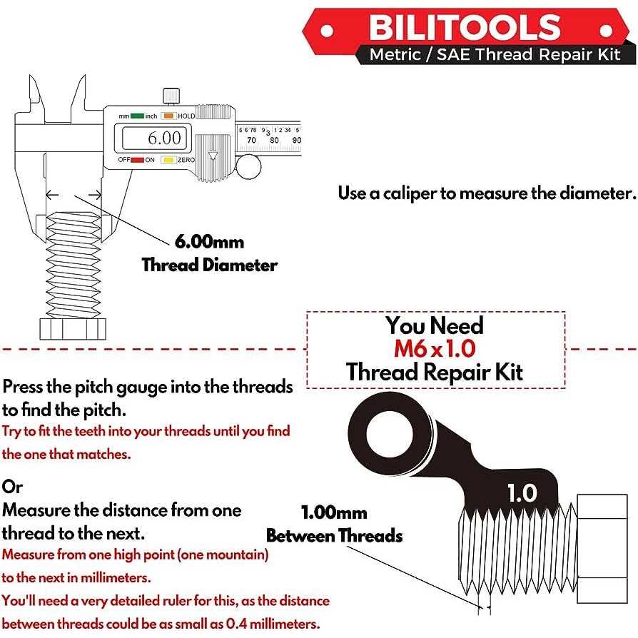 BILITOOLS M6x1.0 Thread Repair Kit - Image 5