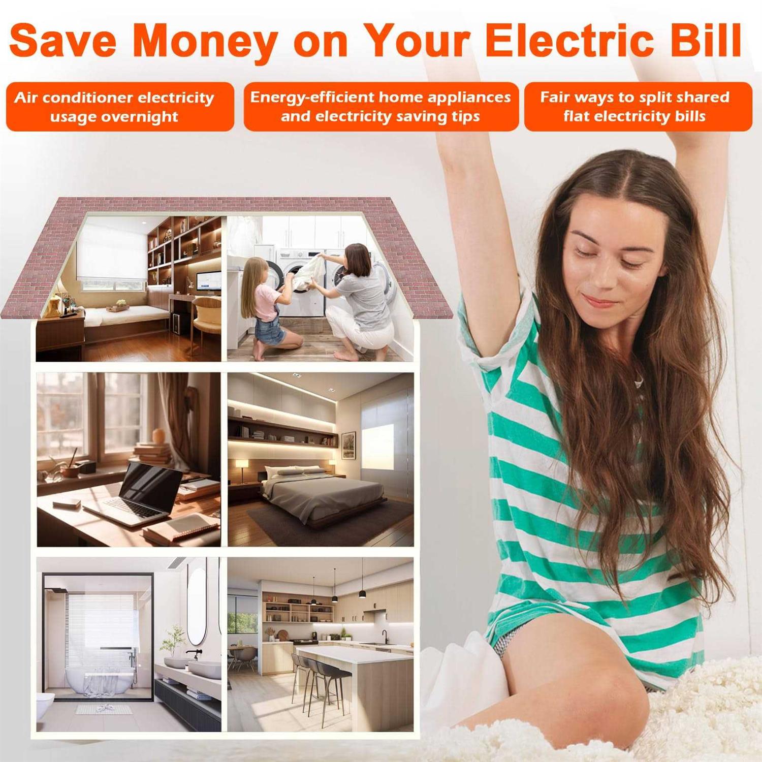 Fayleeko Upgraded Brighter LCD Display Night Vision Power Meter Plug - Image 3