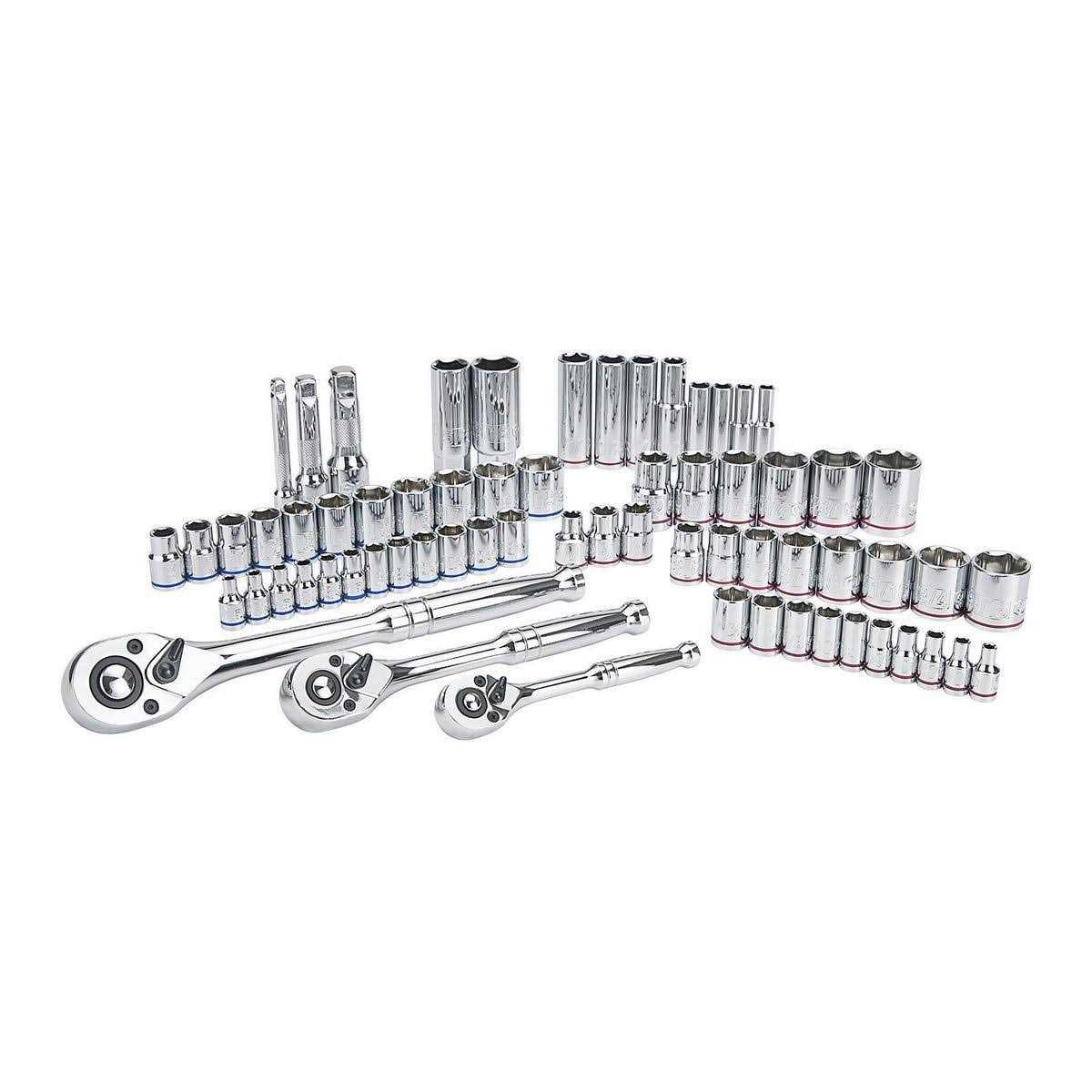 Quinn 1/4 in., 3/8 in., 1/2 in. Drive SAE and Metric Hi-Vis Socket Set 64267 - Image 5