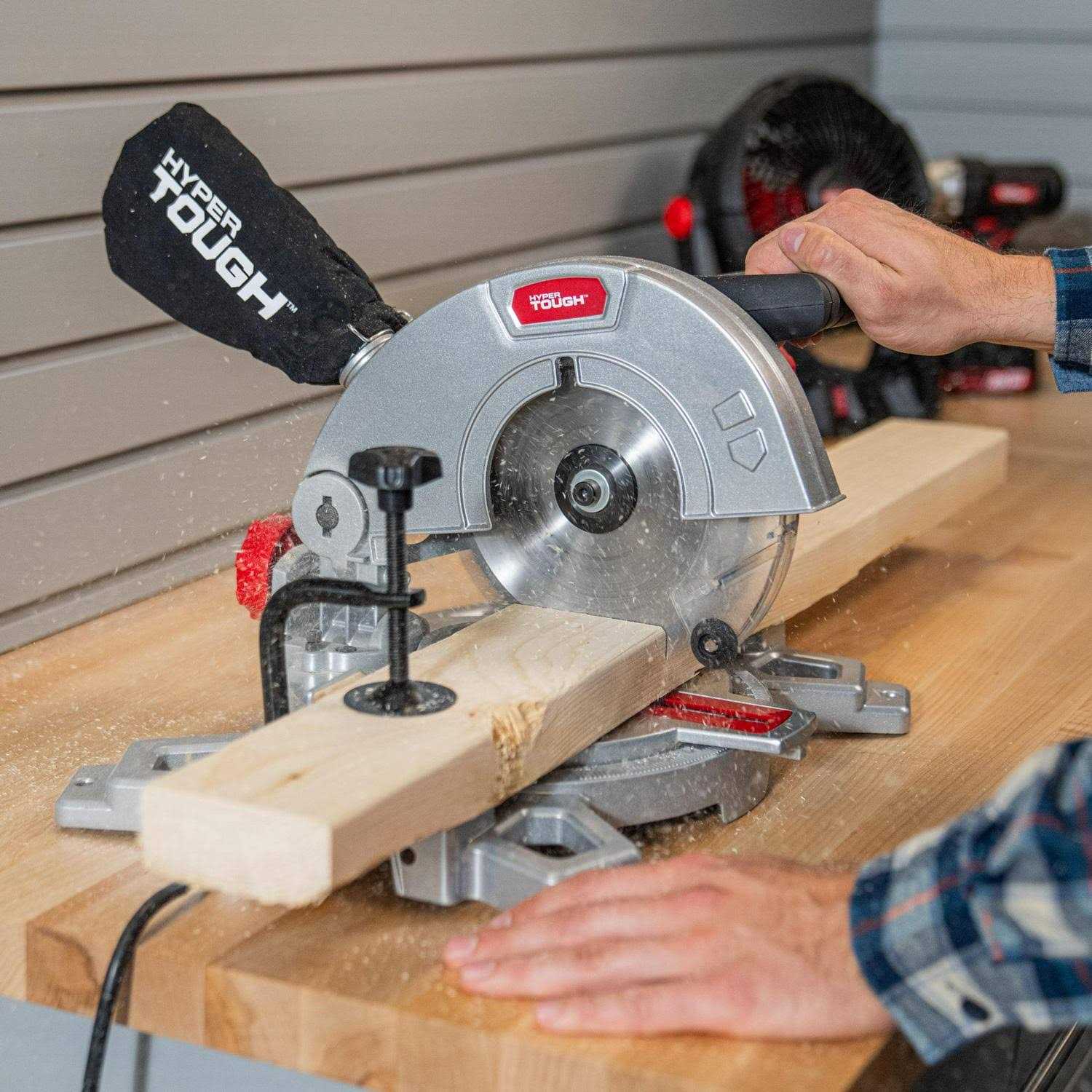 Hyper Tough 7 1/4 inch 9 Amp Miter Saw - Image 3