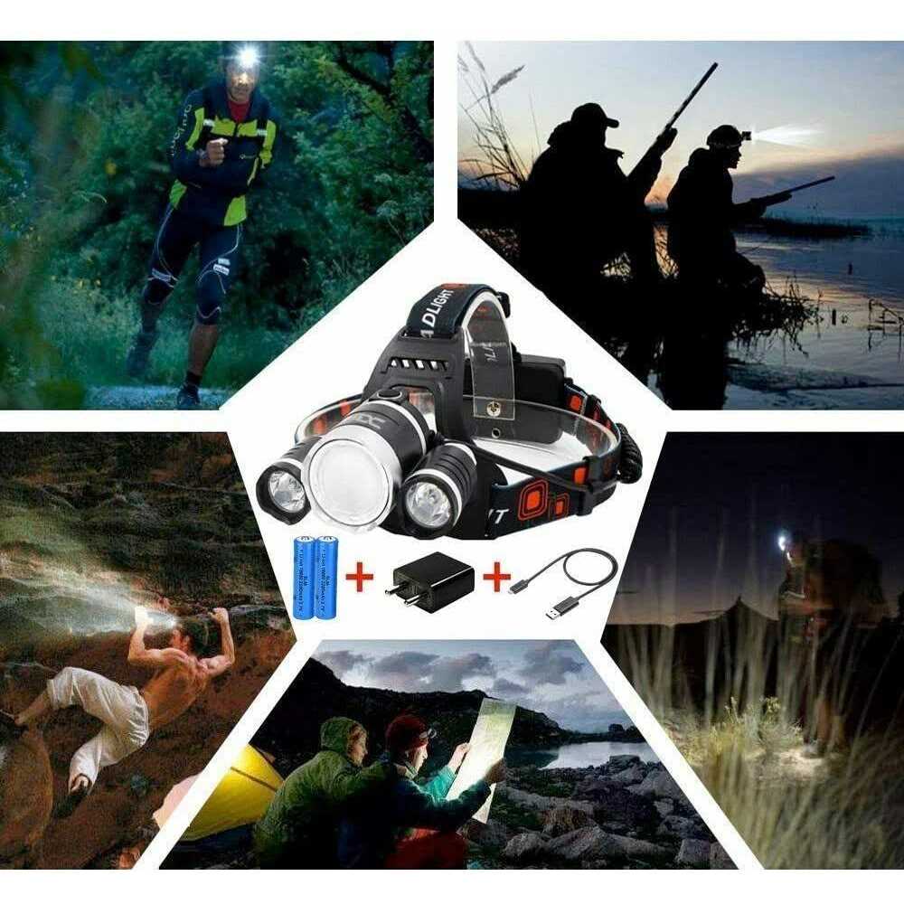 TDC Headlamp Rechargeable Head Lamp Led Rechargeable High Lumen Led Headlamp Flashlight USB C - Image 5