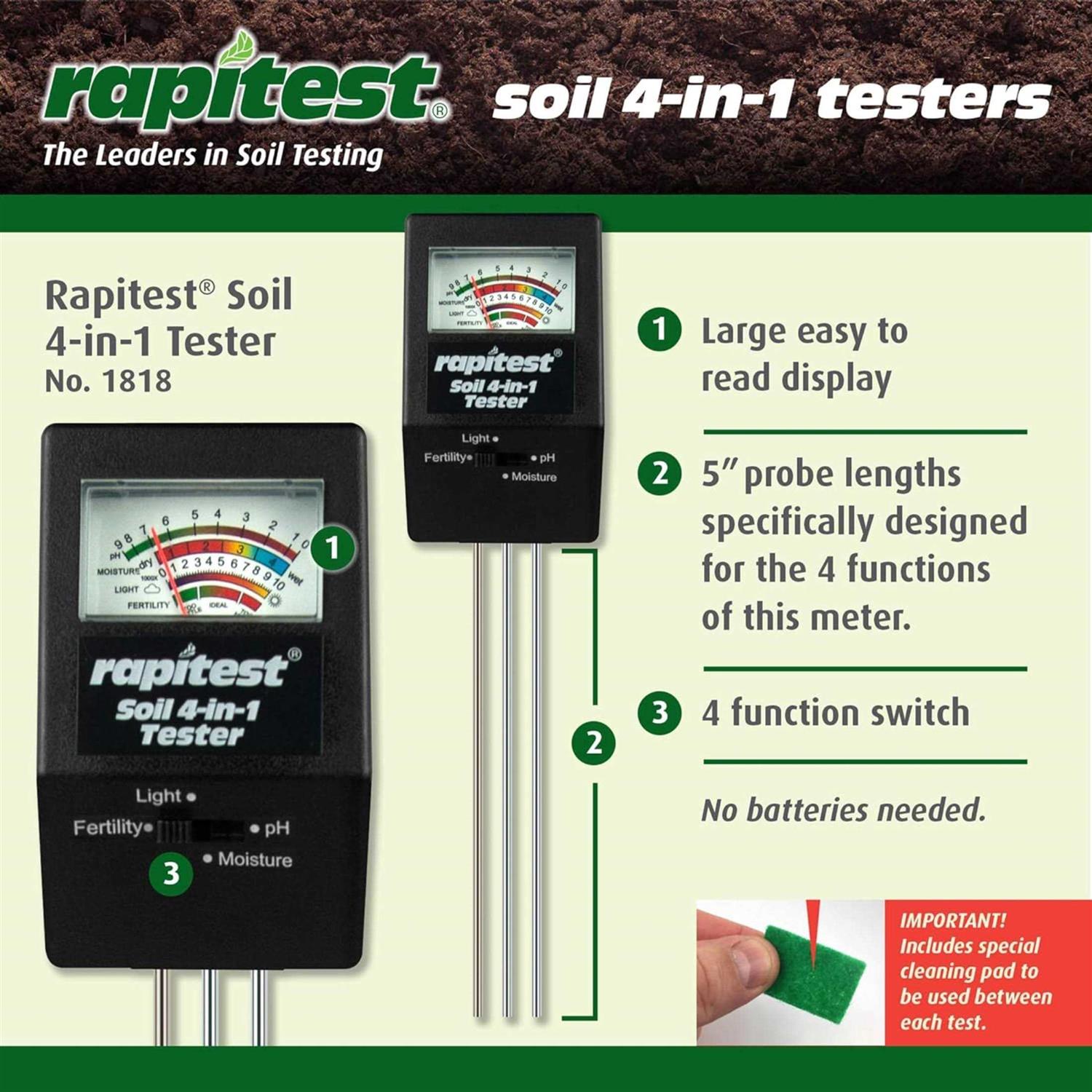 Rapitest 4-In-1 Mini Soil Tester - Image 5