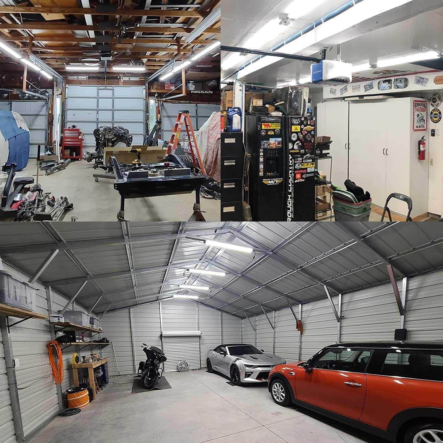 Hykolity 2 Pack 4FT Linkable LED Shop Light for Garage 4400lm 4FT 42W Utility Light Fixture - Image 3