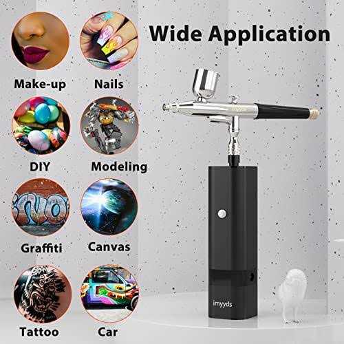 imyyds Airbrush Kit with Compressor 32PSI High Pressure Cordless Airbrush Gun - Image 3