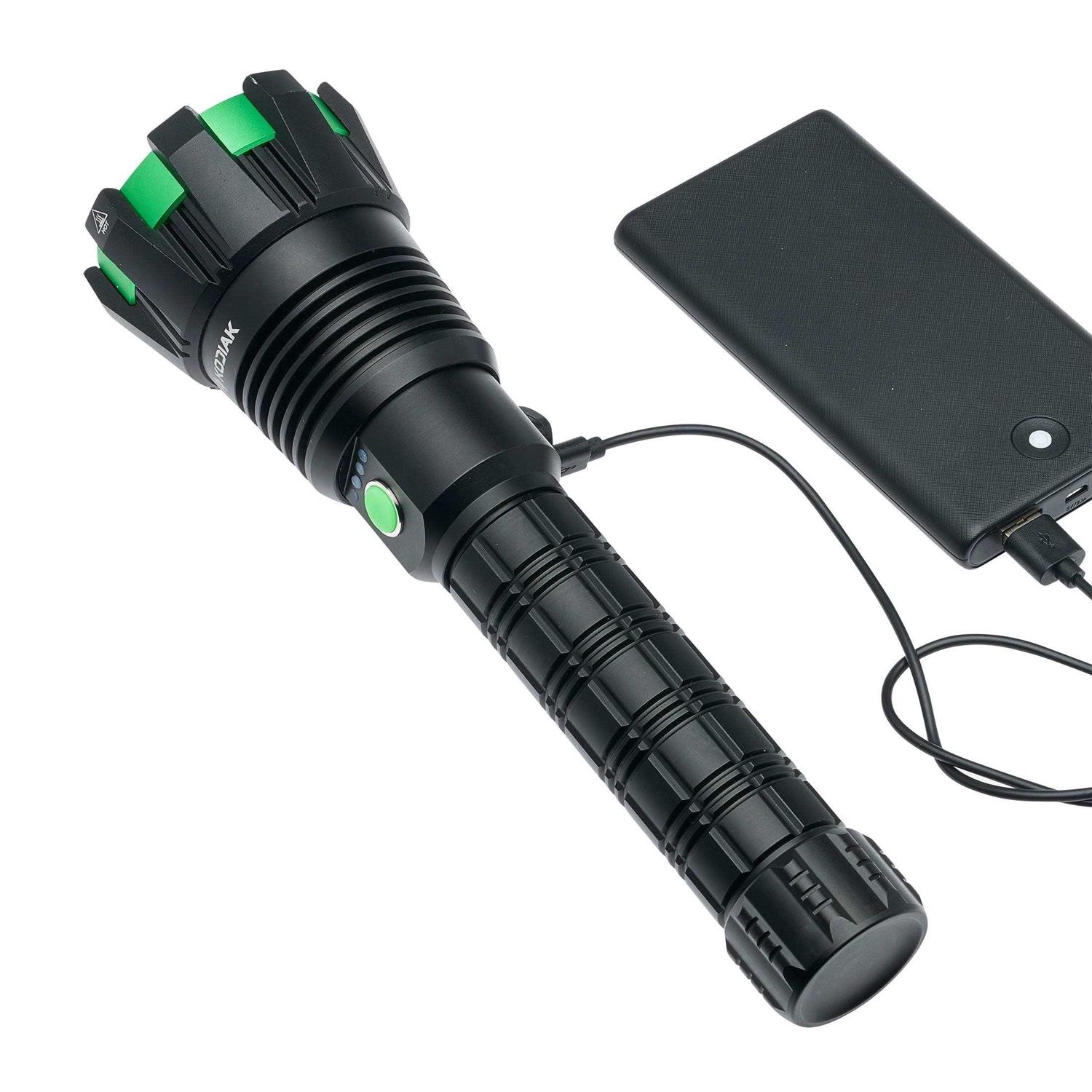 Kodiak Kolossus Rechargeable Tactical Flashlight COB LED Light Output - Image 4
