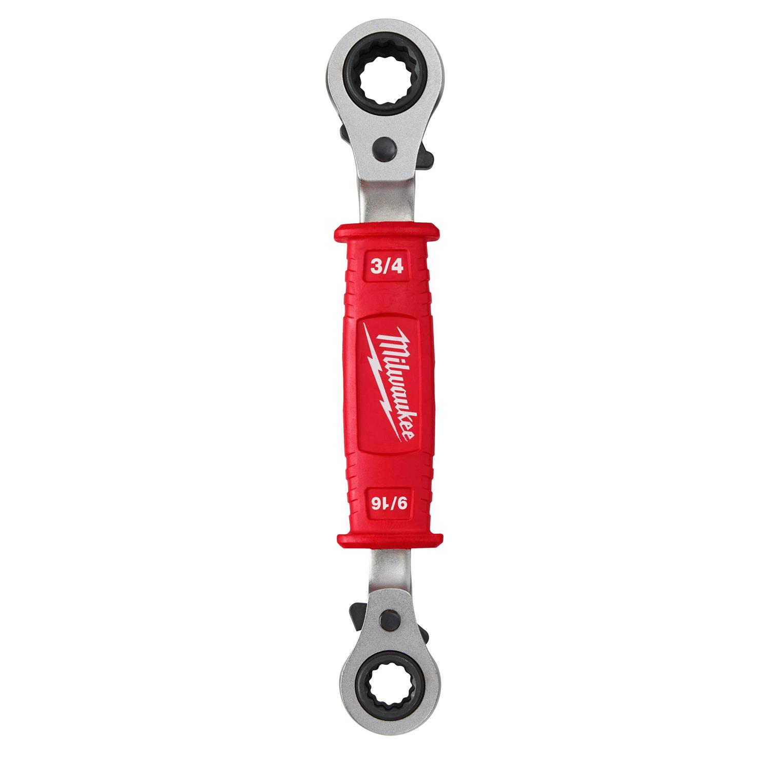 Milwaukee 48-22-9212 4-in-1 Lineman's Insulated Ratcheting Box Wrench