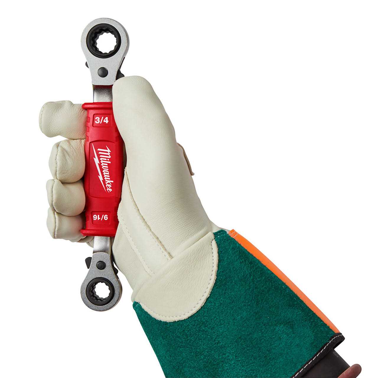 Milwaukee 48-22-9212 4-in-1 Lineman's Insulated Ratcheting Box Wrench - Image 2