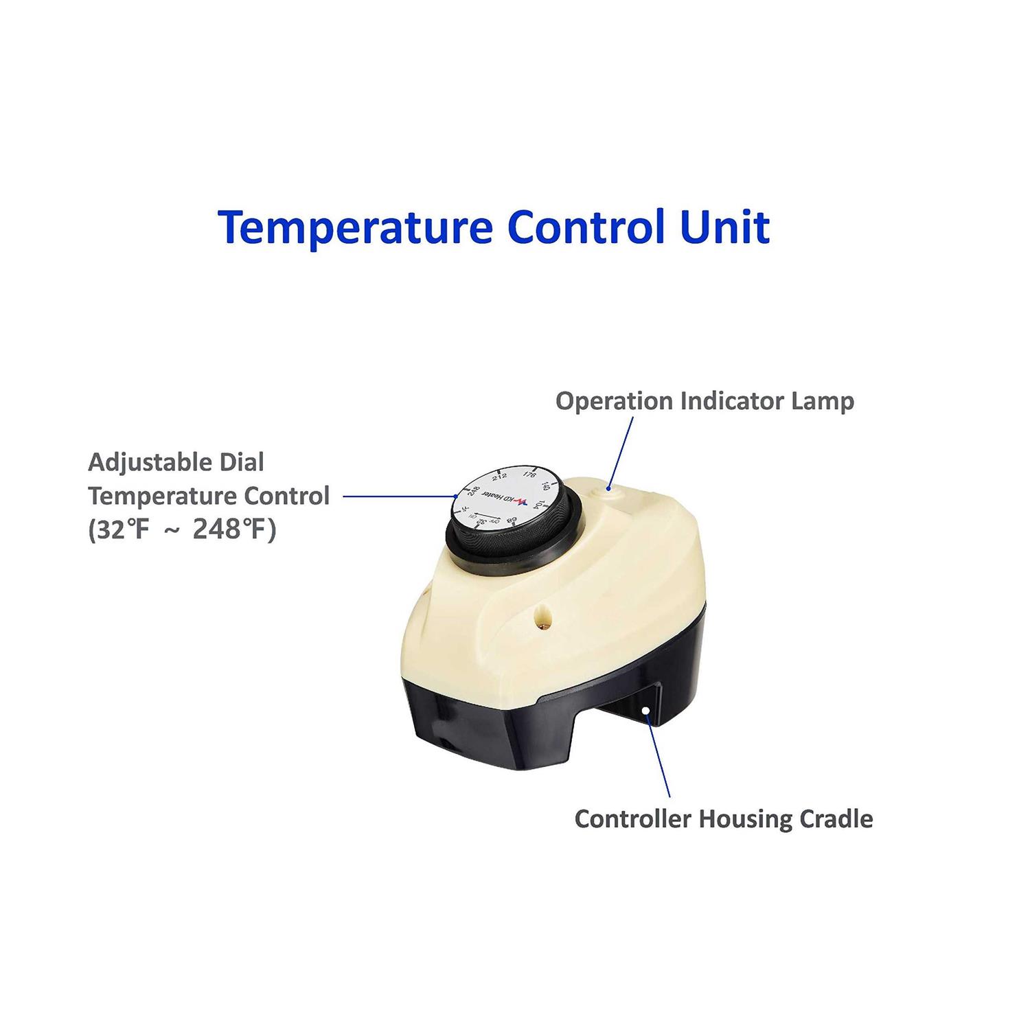 KD 1500W Immersion Bucket Water Heater Auto Shutoff Overheating Prevention - Image 5