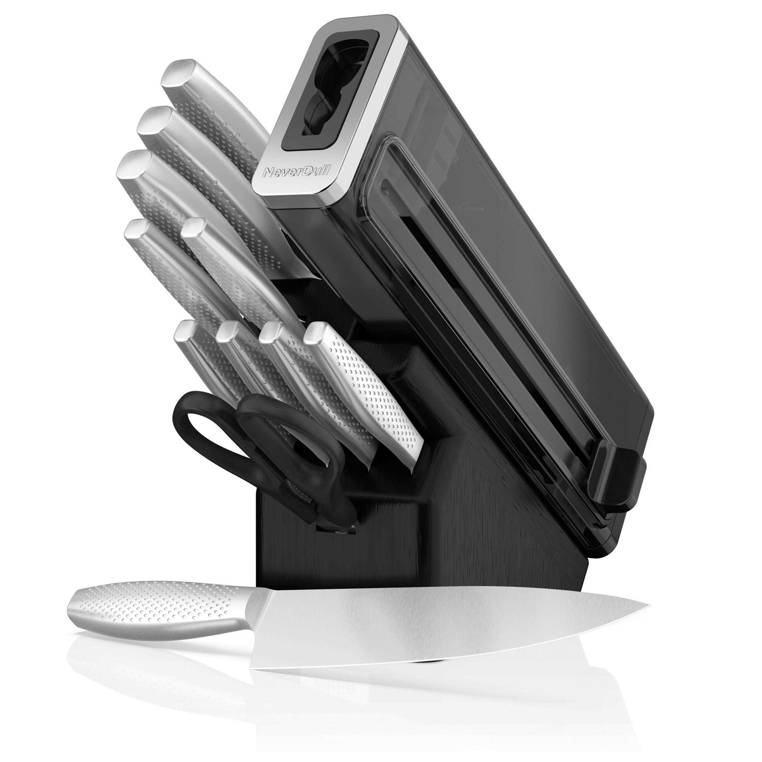 Ninja NeverDull Essential 12 Piece Stainless Steel Knife System with Built in Sharpener