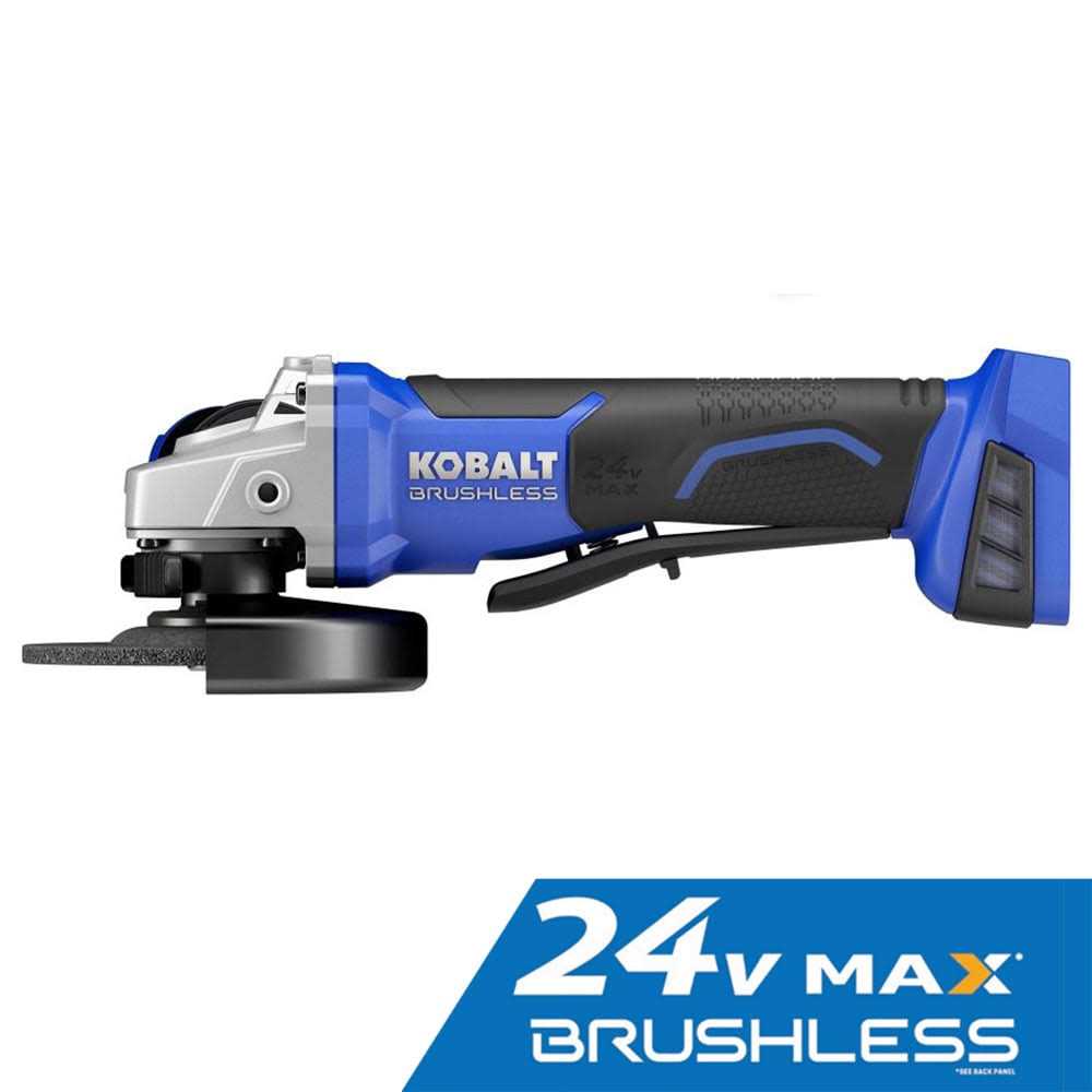 Kobalt 5-in 24-volt Max Paddle Switch Brushless Cordless Angle Grinder