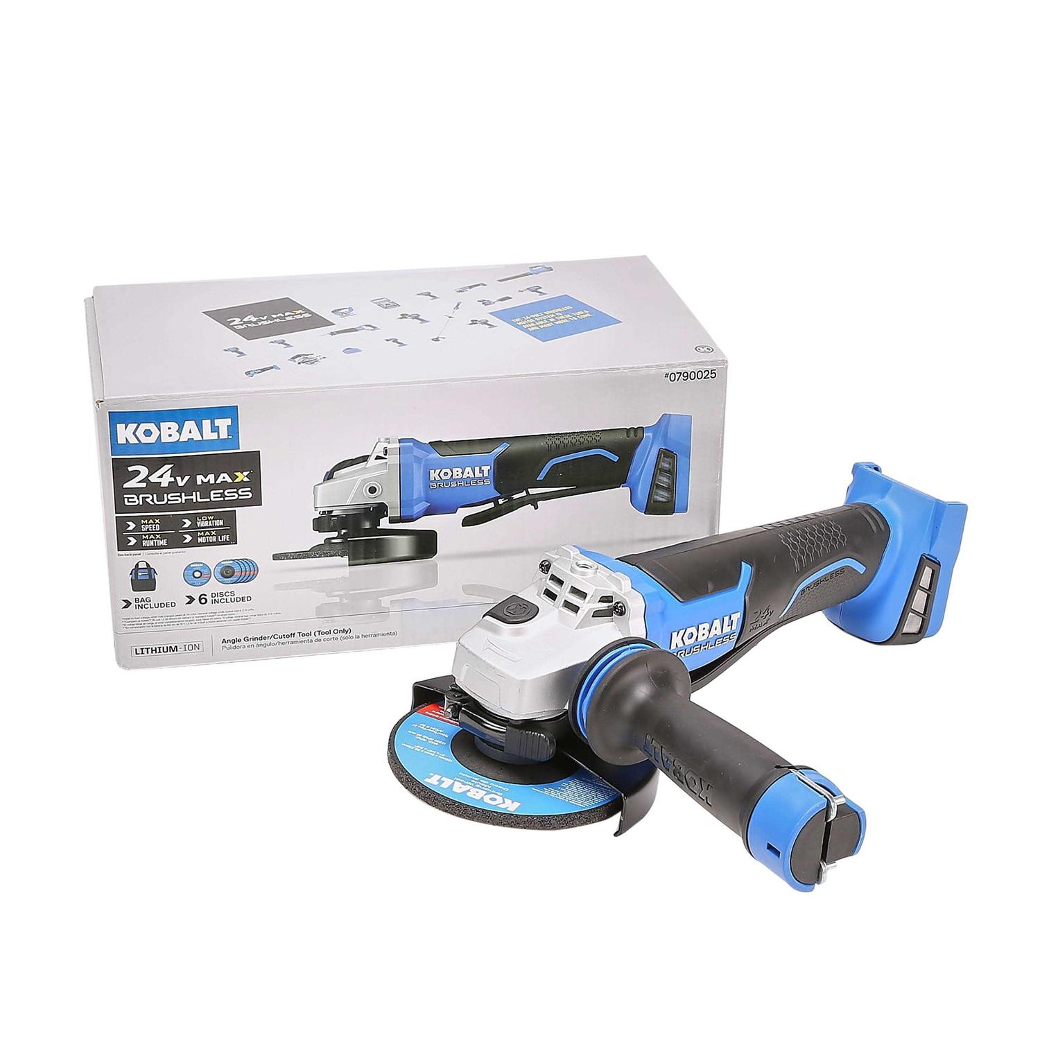 Kobalt 5-in 24-volt Max Paddle Switch Brushless Cordless Angle Grinder - Image 2