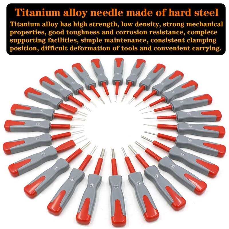 XiTuanYuan Terminal Removal Tool Kit,For Replaces Universal Vehicle Wire Harness Pin Connector Release Tool Set - Image 5