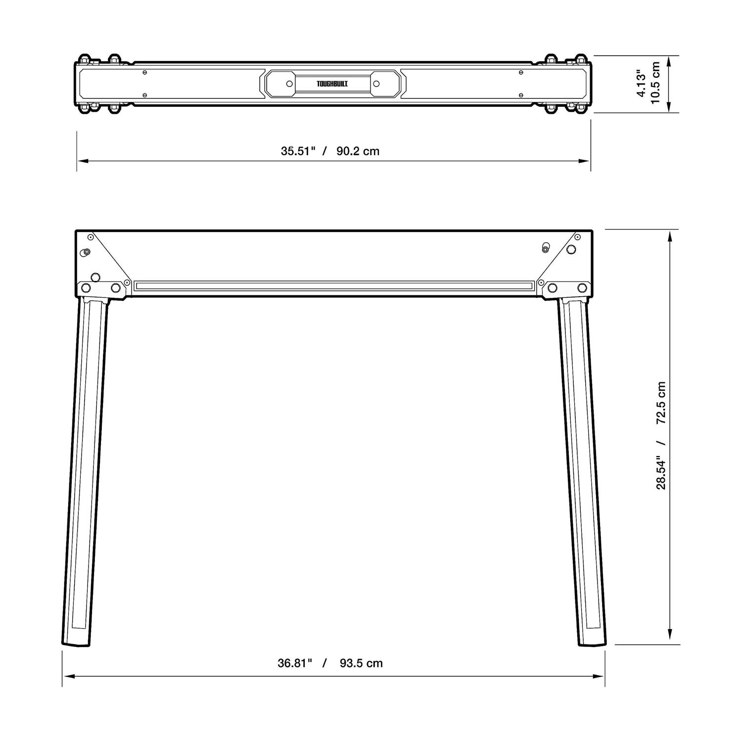 ToughBuilt C300-2 Sawhorse Twin Pack - Image 4