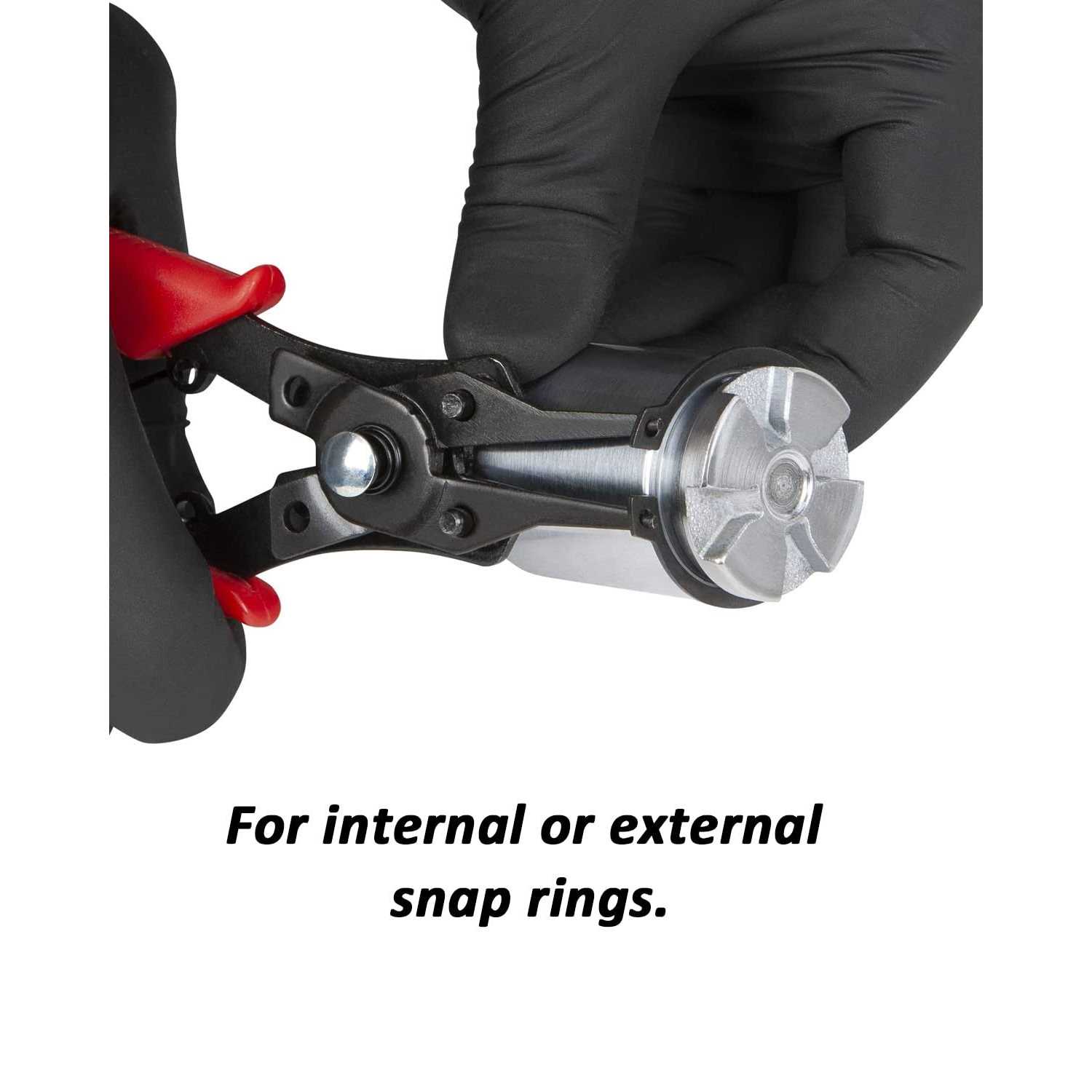 Snap Ring Pliers, Hosrnovo 4 In 1 C Clips Removal Retaining Set for Automotive and Engine Repair, Interchangeable Jaw Head 45 90 and 180 Degree - Image 4