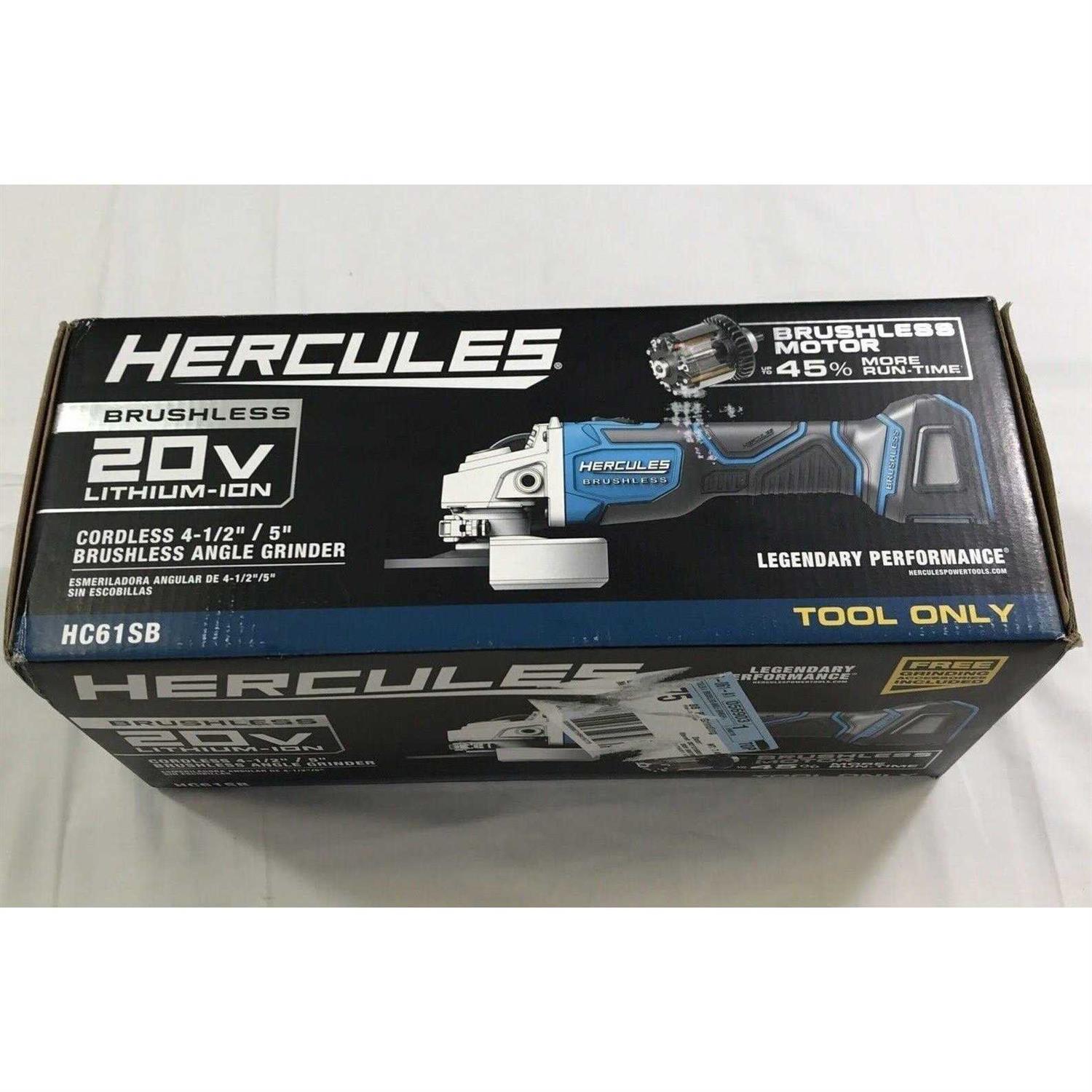 Hercules Hc61sb 20V Brushless Angle Grinder - Image 4