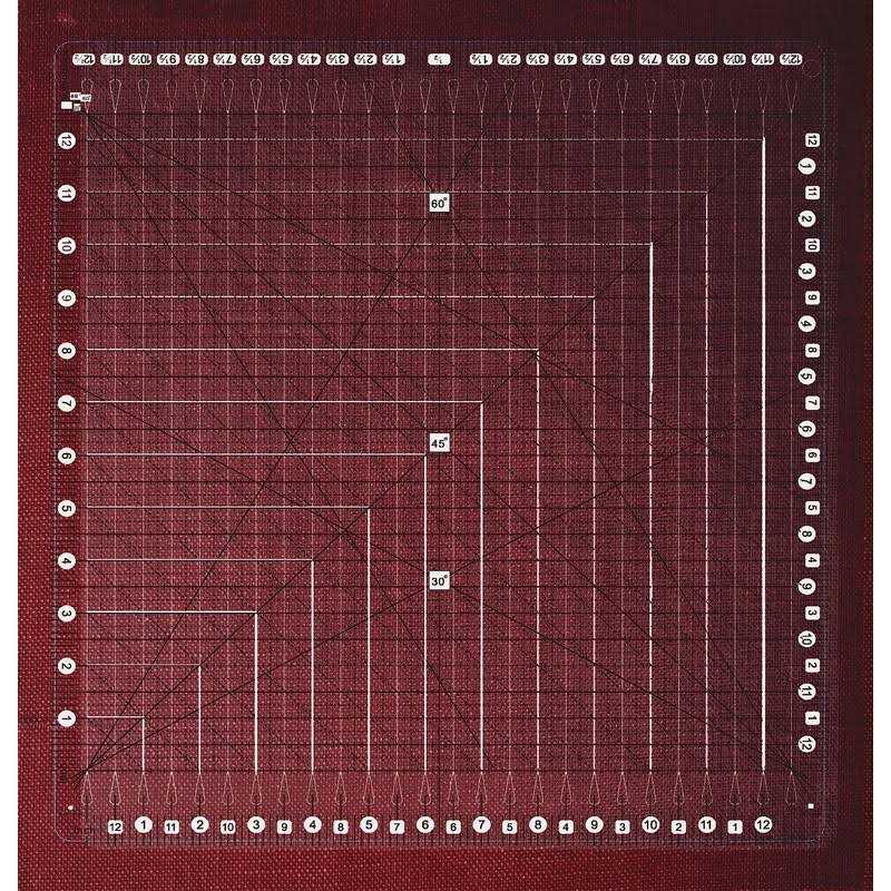 Karpoulra Quilting Ruler-Large Size 12 * 12 Slotted Stripology Rulers for Quilting and Sewing Quilt Strip Rulers for Fabric Quilting Cutting and Sewing - Image 3