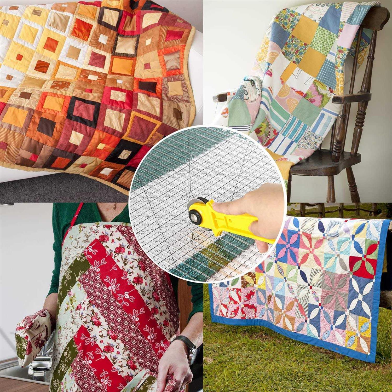 Karpoulra Quilting Ruler-Large Size 12 * 12 Slotted Stripology Rulers for Quilting and Sewing Quilt Strip Rulers for Fabric Quilting Cutting and Sewing - Image 4