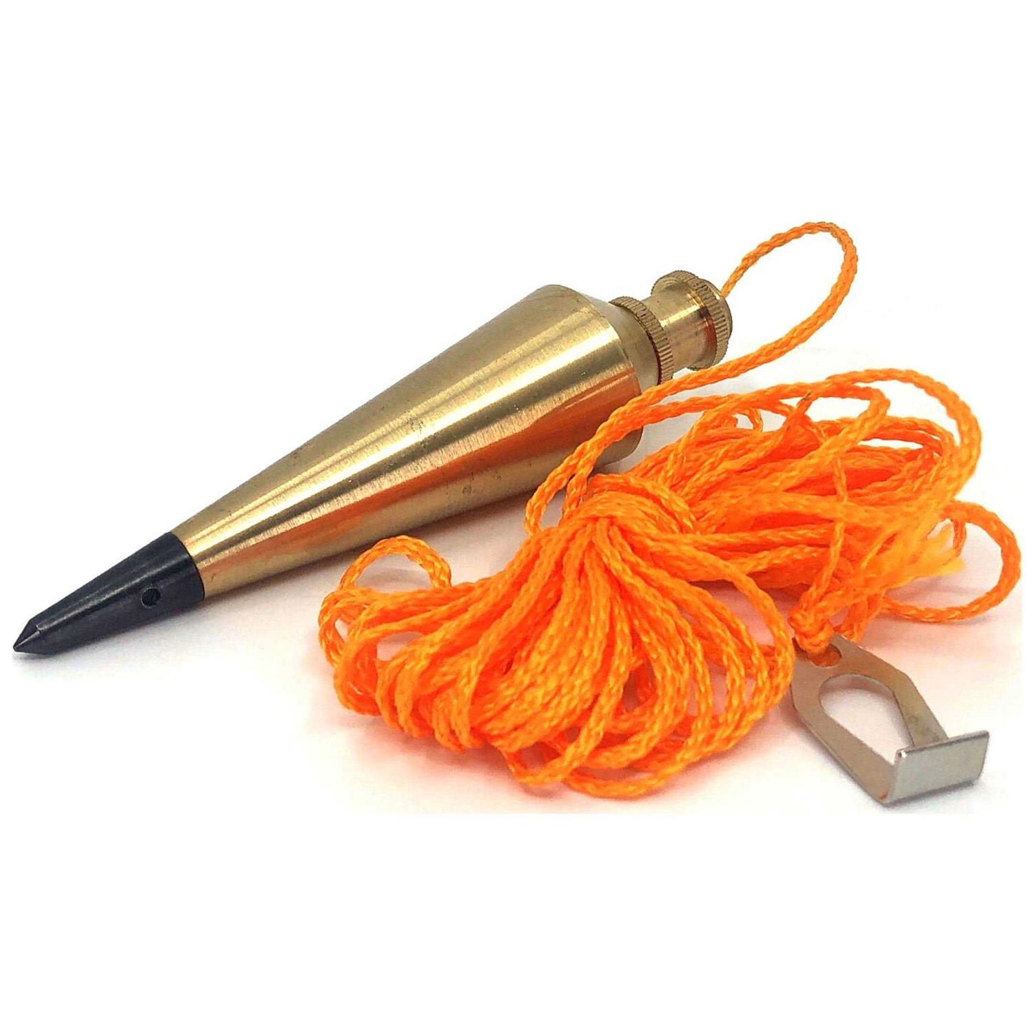 Swanson Tool Co PB008B 8 Ounce Brass Plumb Bob with String - Image 3