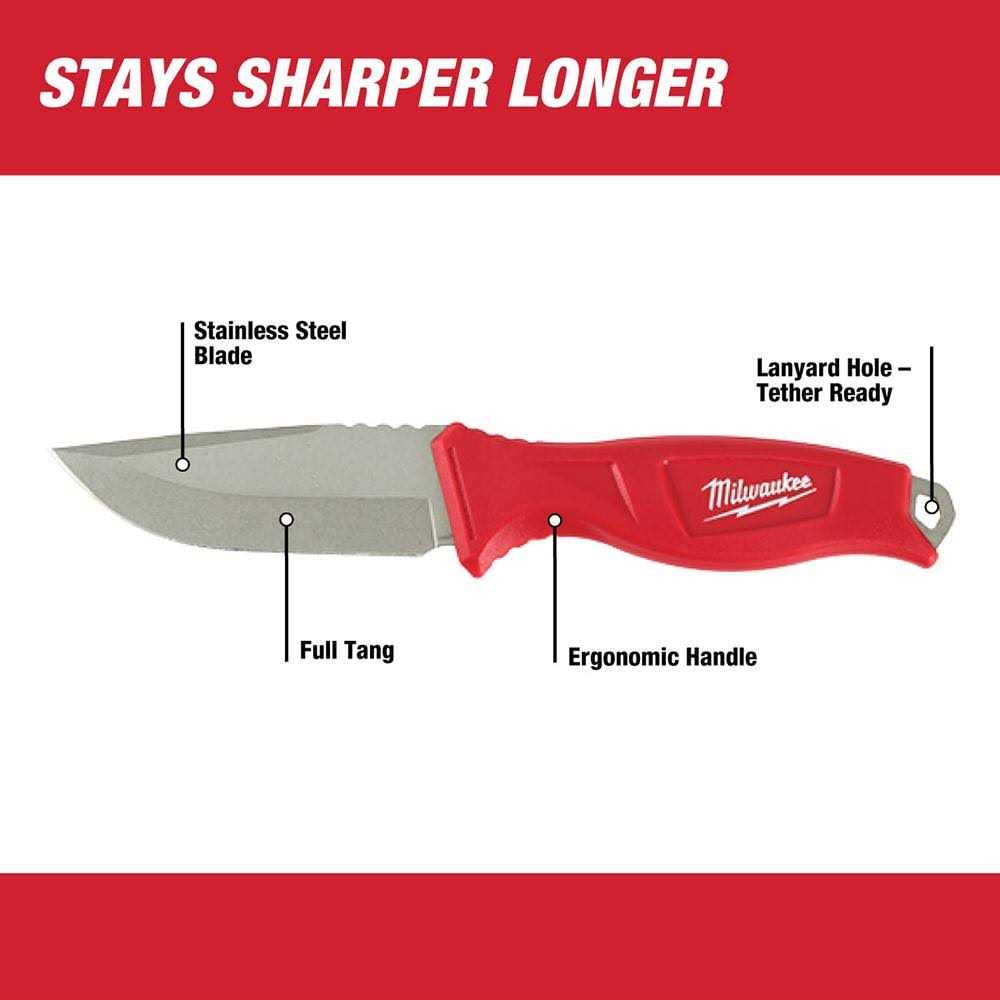 Milwaukee 48-22-1926 Fixed Blade Knife - Image 3