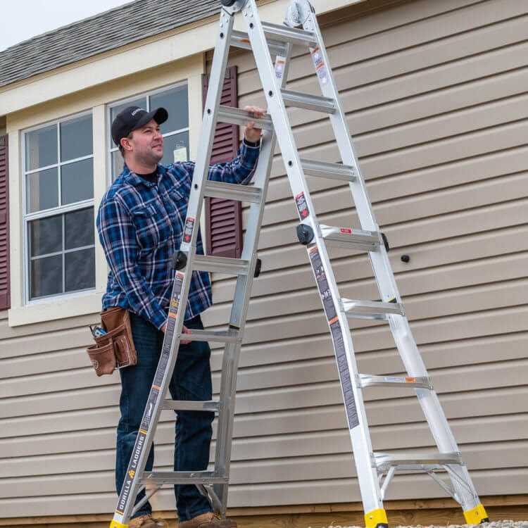 Gorilla Ladders 18 ft. Reach MPXA Aluminum Multi-Position Ladder with 300 lbs. L - Image 5