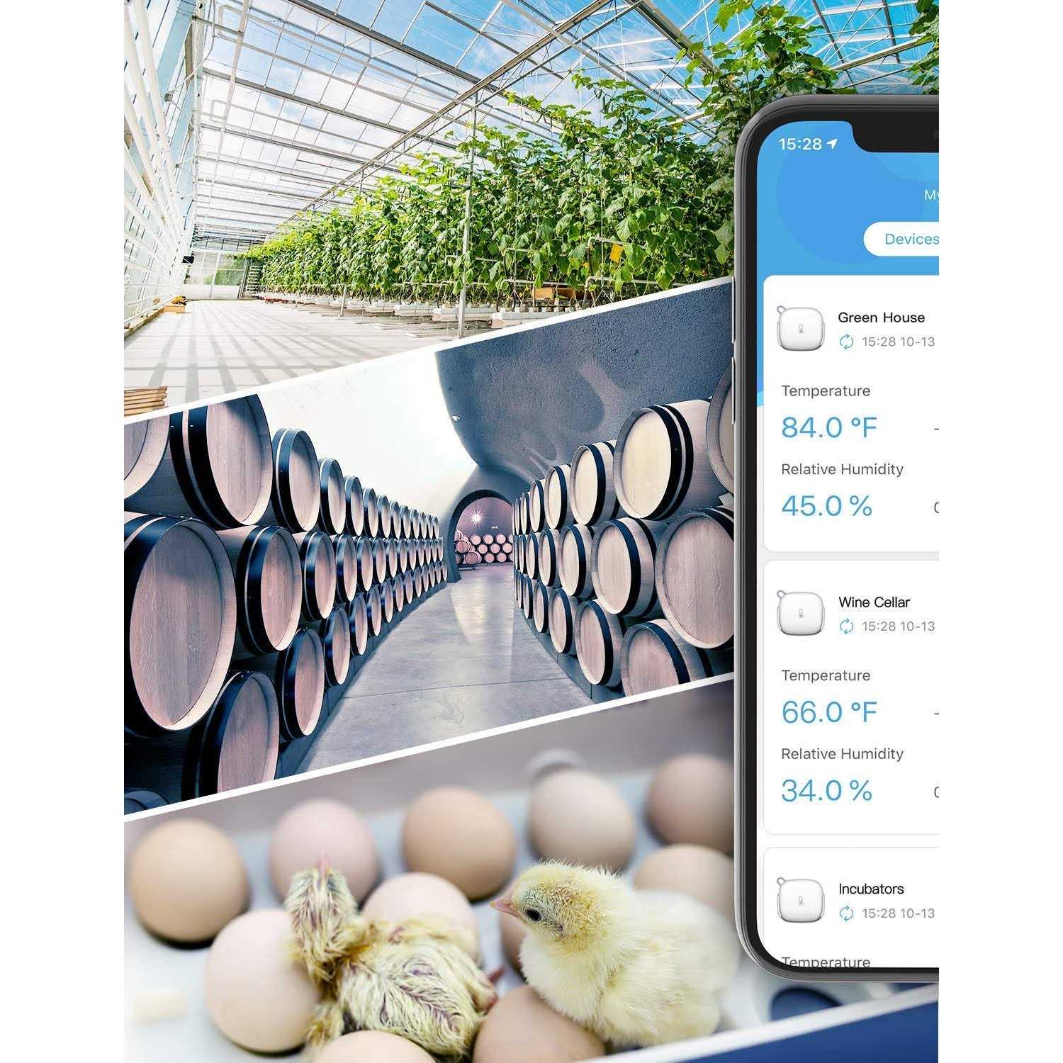 Govee WiFi Thermometer Hygrometer H5179 Smart Humidity Temperature Sensor with App Notification Alert - Image 3