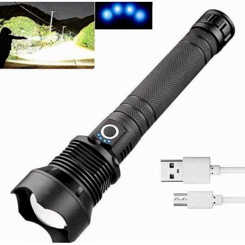 Lylting Rechargeable Flashlights 250,000 Lumens Super Bright LED Flashlight High Lumens with USB Cable - Image 3