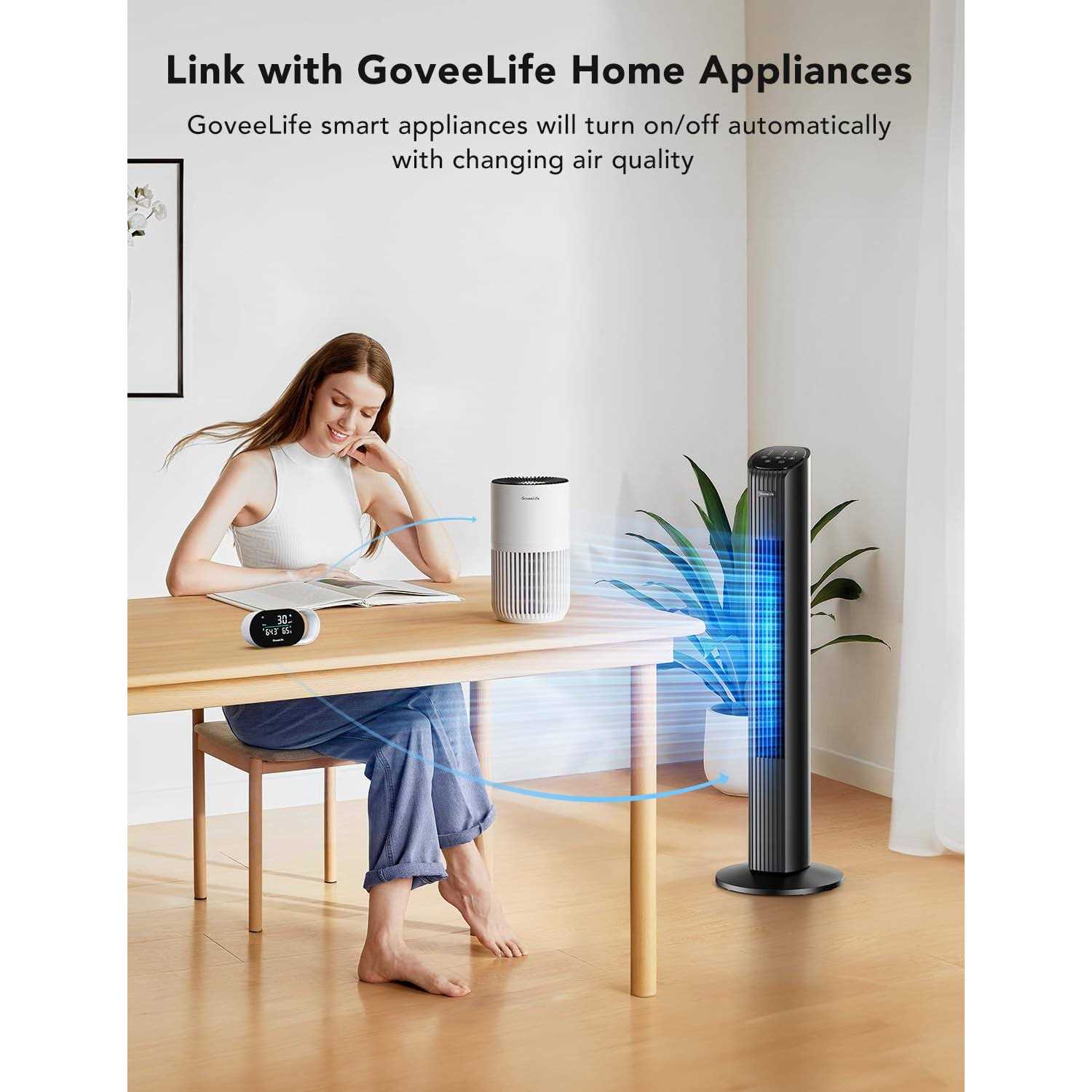 GoveeLife Smart Air Quality Monitor with PM2.5 Wifi Temperature & Humidity Sensors - Image 3