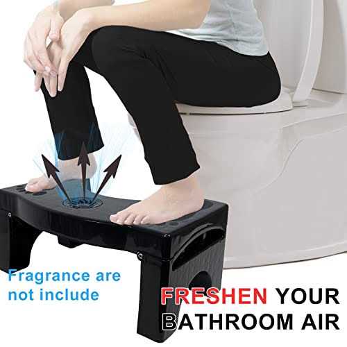 Foldable Poop Stool for Adults Toilet Stool for Potty Training 7'' Squatting Poop Foot Stool with Freshener Space - Image 4