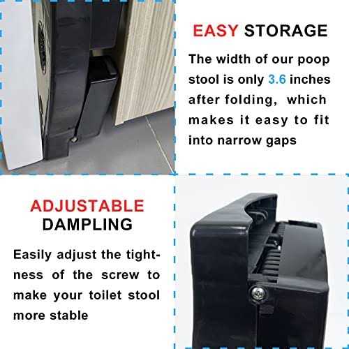 Foldable Poop Stool for Adults Toilet Stool for Potty Training 7'' Squatting Poop Foot Stool with Freshener Space - Image 5