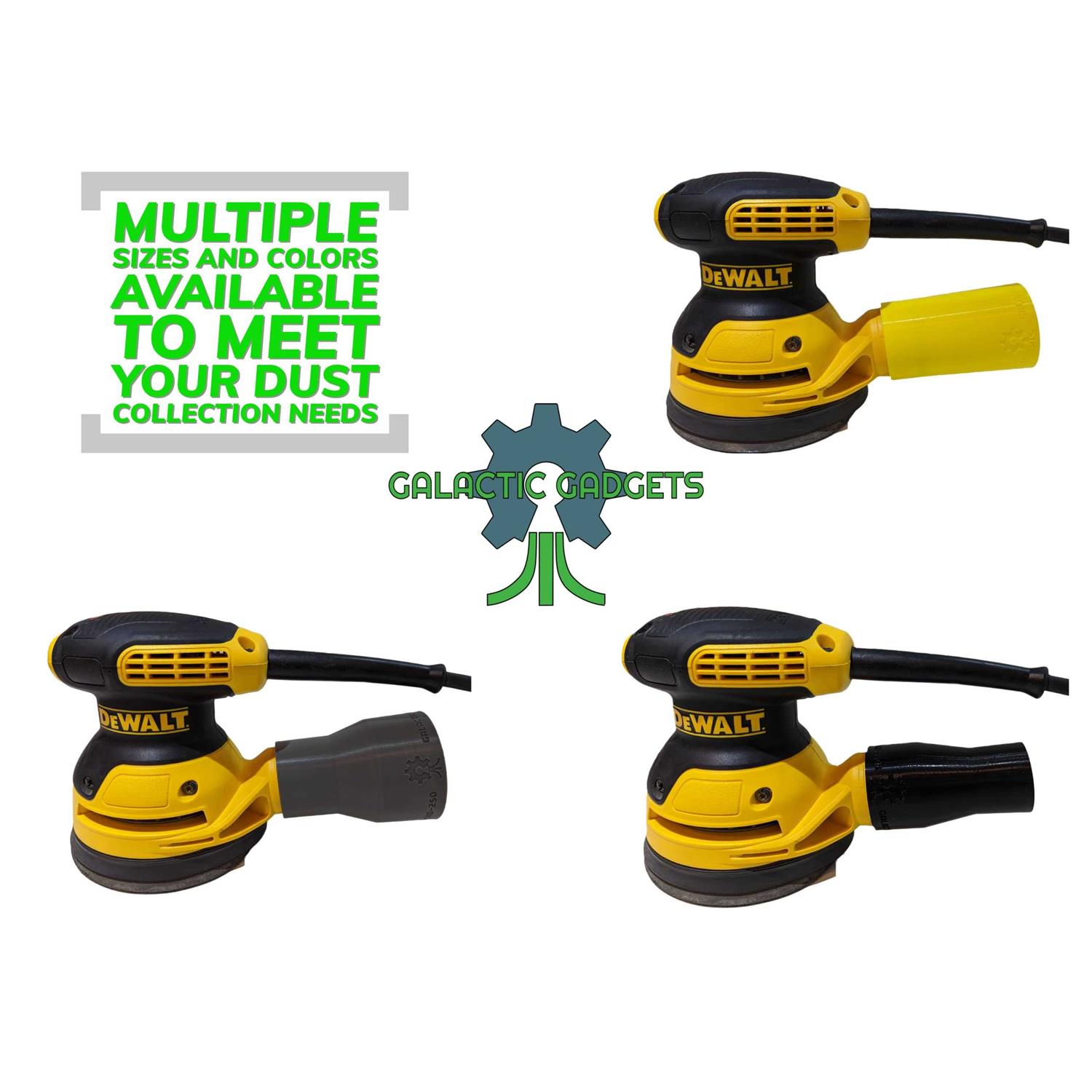 Galactic Gadgets Vacuum Adapter for Dewalt or Craftsman Sanders - Image 3