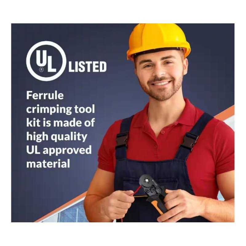 Newhouse Electric Ferrule Crimping Tool Kit with Wire Crimper Tool, Wire Ferrule Container, and 1,200 Electrical Wire Connectors - Image 3