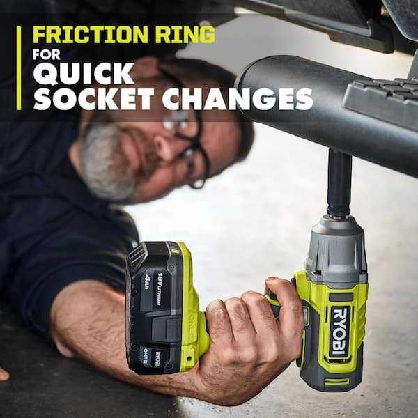 Ryobi PCL265 18V ONE+ Cordless 1/2 in. Impact Wrench - Image 5