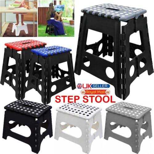 Handy Laundry Folding Step Stool, 13 Inch The Anti-Skid Step Stool is Sturdy to Support Adults and Safe Enough for Kids. Opens Easy with On - Image 3