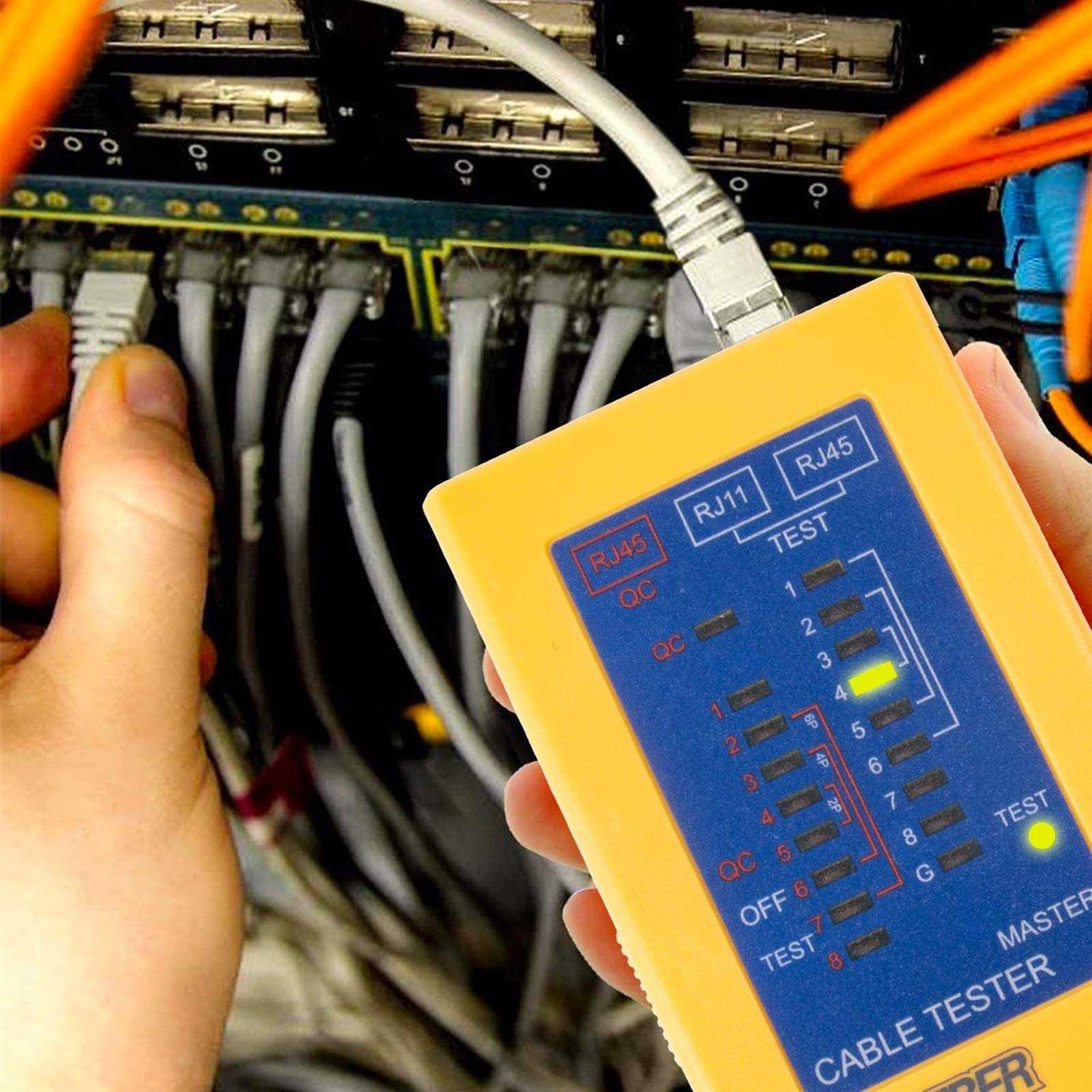 network cable tester,rj45 tester ethernet tester poe tester cat8 cat7 cat6 continuity tester cable tester network tester ethernet cable teste - Image 5