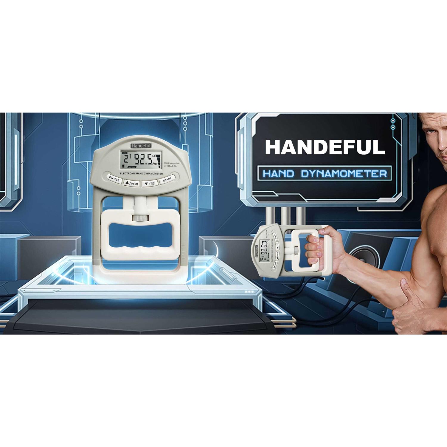 Handeful Grip Strength Tester Digital Dynamometer for Hand Measurement Meter - Image 3