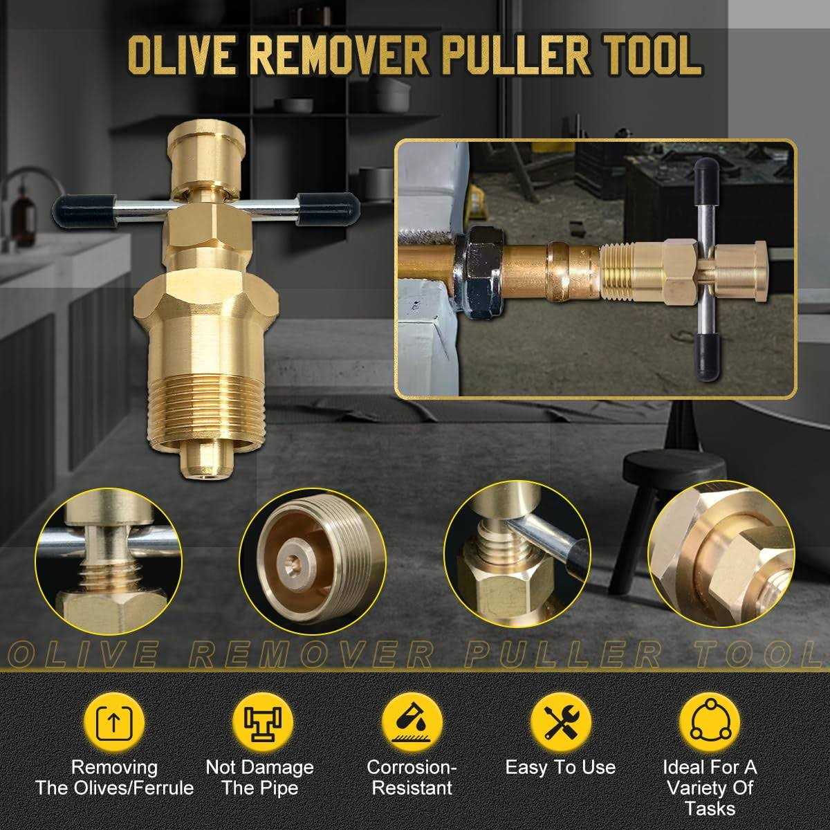 DUOYI Olive Puller Not Damage The Pipe Olive Remover Ferrule Puller Corrosion-Resistant Copper Pipe Fittings Suitable for Brass Pipes - Image 3