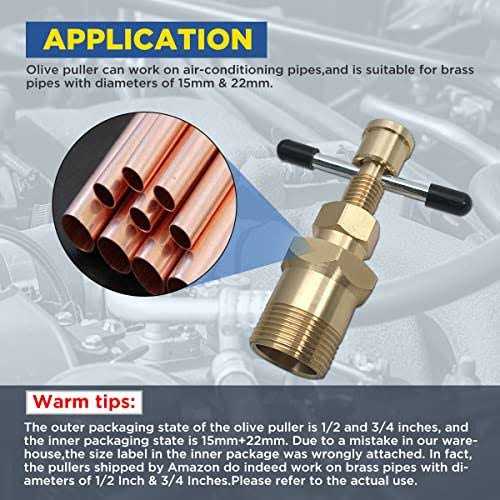 DUOYI Olive Puller Not Damage The Pipe Olive Remover Ferrule Puller Corrosion-Resistant Copper Pipe Fittings Suitable for Brass Pipes - Image 5