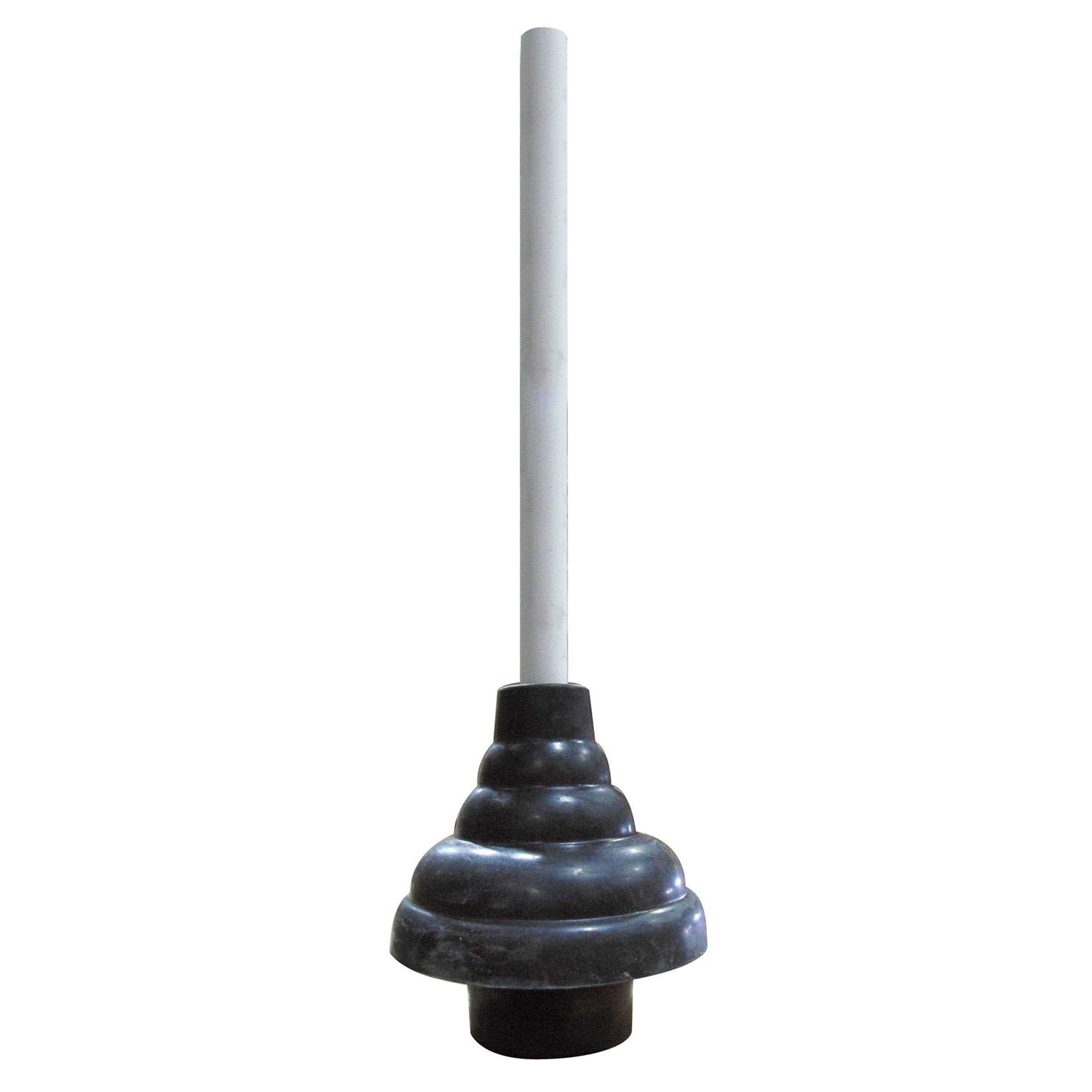 Keeney 6 in. Plunger Double Thrust Force Cup with White Handle
