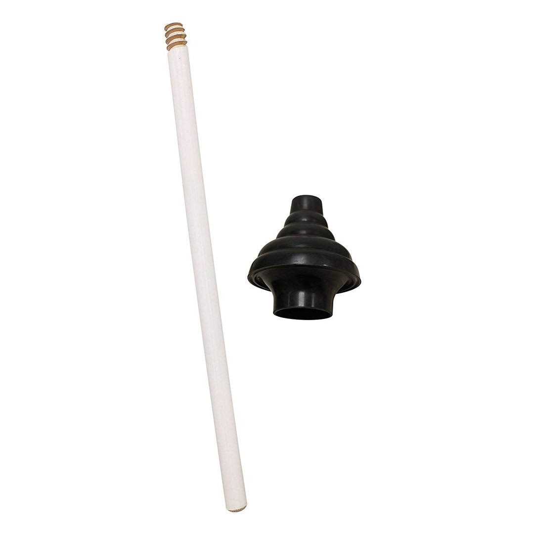 Keeney 6 in. Plunger Double Thrust Force Cup with White Handle - Image 3