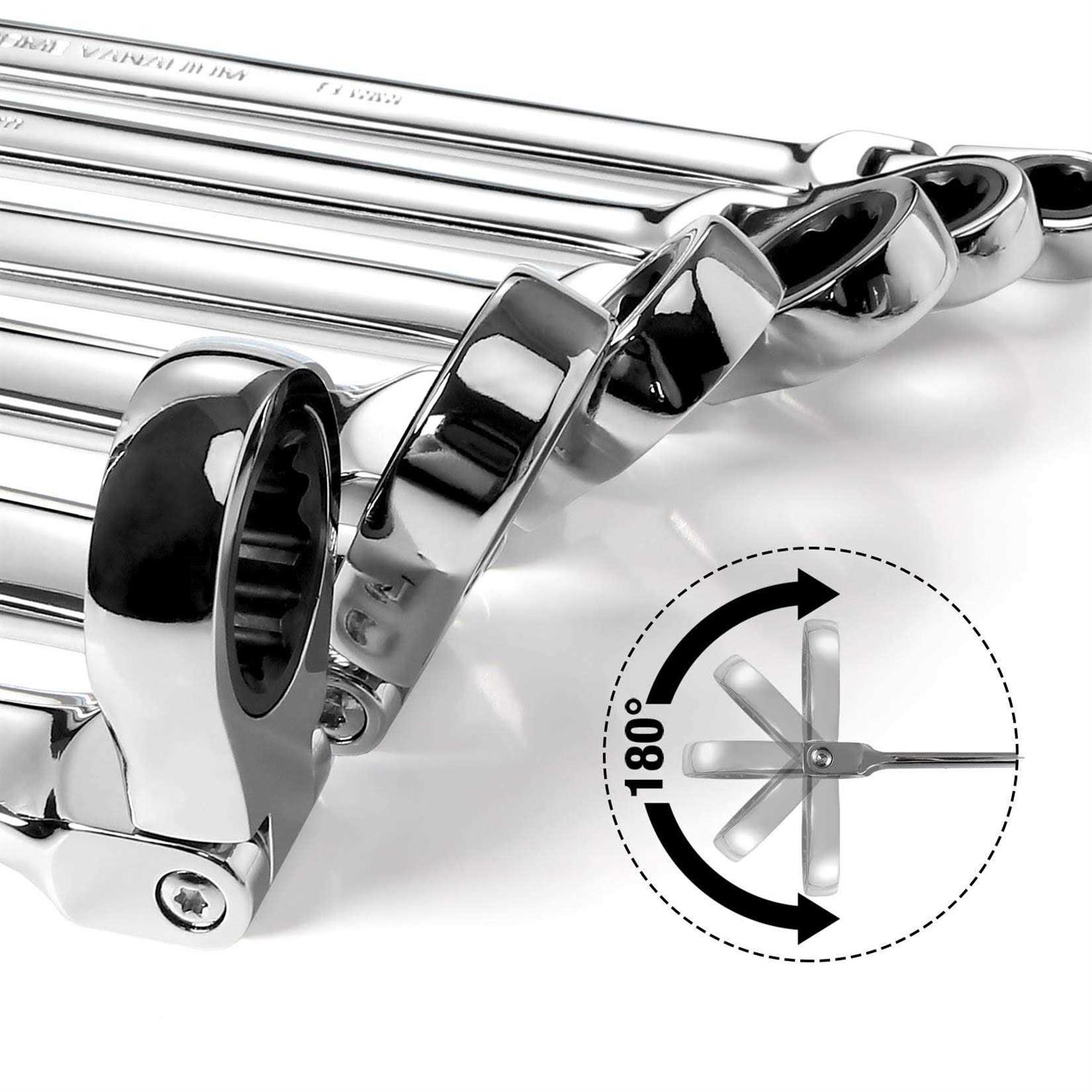 DURATECH Extra Long Flex-Head Ratcheting Wrench - Image 3