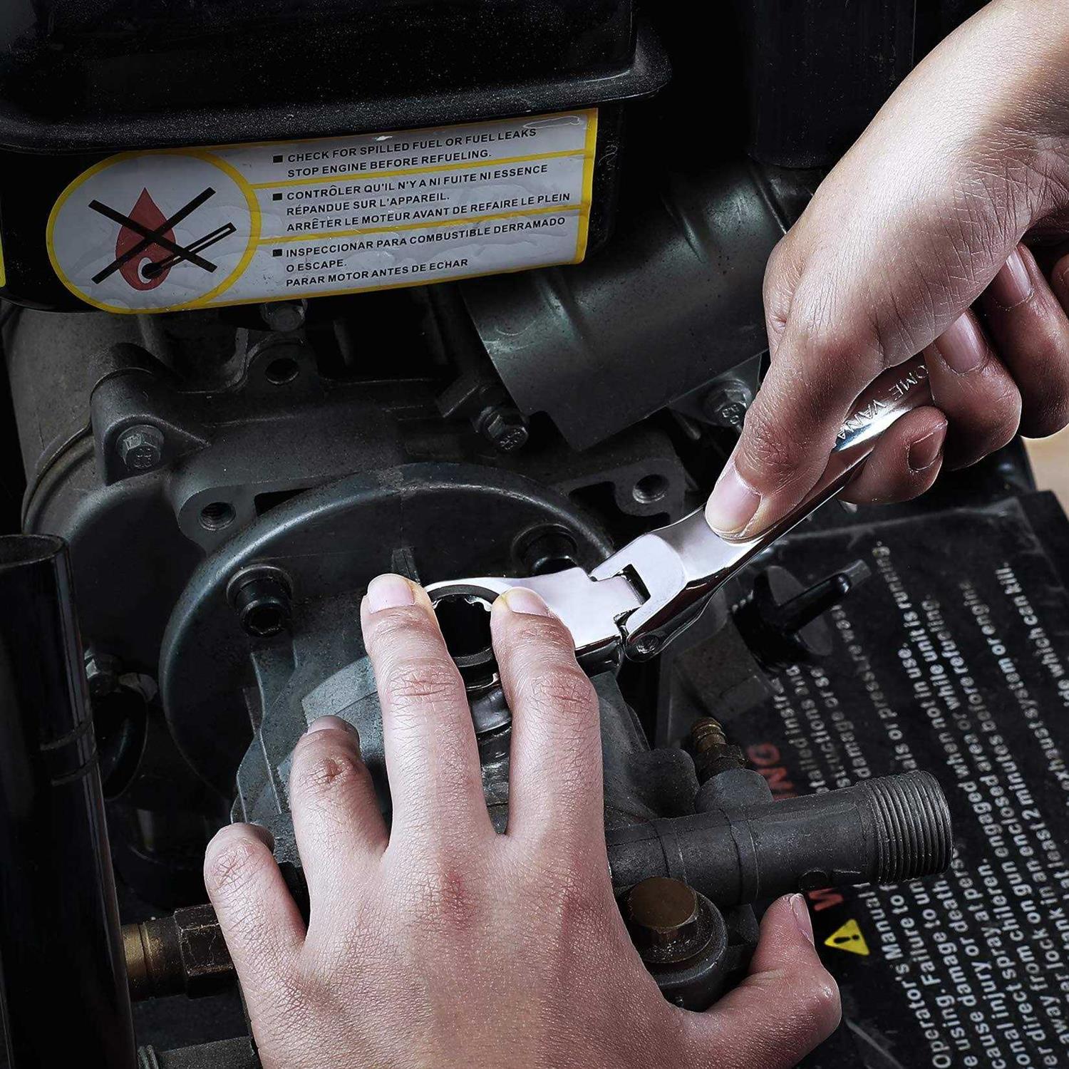 DURATECH Extra Long Flex-Head Ratcheting Wrench - Image 4