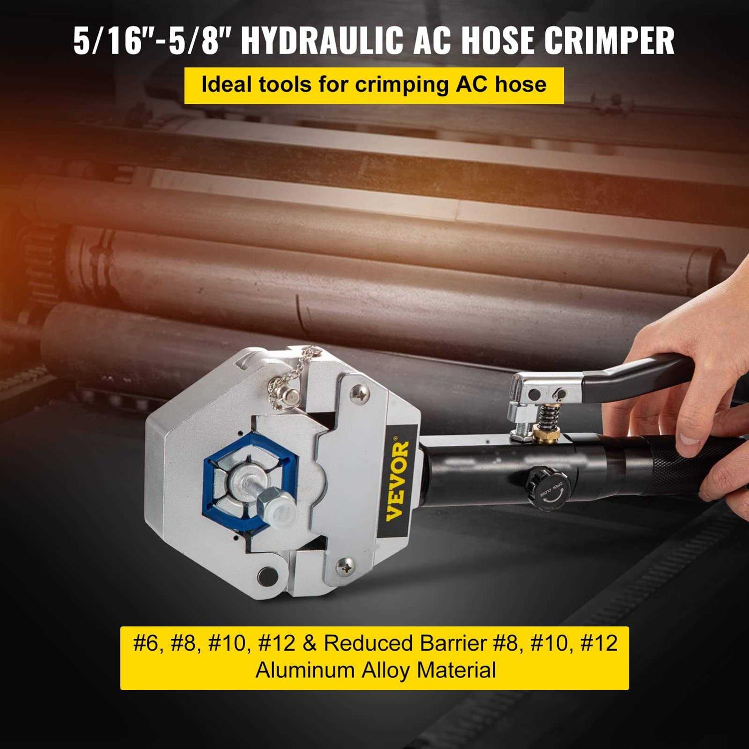 Mophorn Hydraulic Hose Crimper Hydra-Krimp 71500,Manual AC Hose Crimper Kit Air Conditioning Repaire Handheld,Hydraulic Hose - Image 4