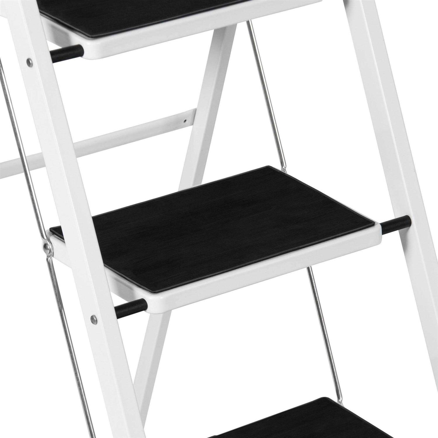 Best Choice Products 4-Step Portable Folding Steel Ladder w/ Hand Rail - Image 5