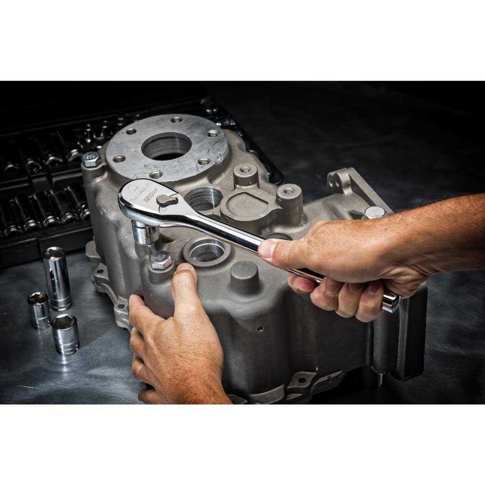 GearWrench 3 Piece Full Polish Mixed Ratchet Set 81206P - Image 5