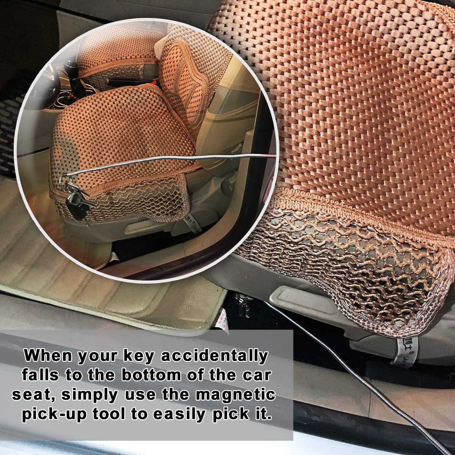 BESITA Magnetic Pickup Tool 24” Bend-It Flexible Magnet Pick-Up Sweeper Bendable Retriever Stick for Hard-to-Reach Home Sink Drains - Image 5